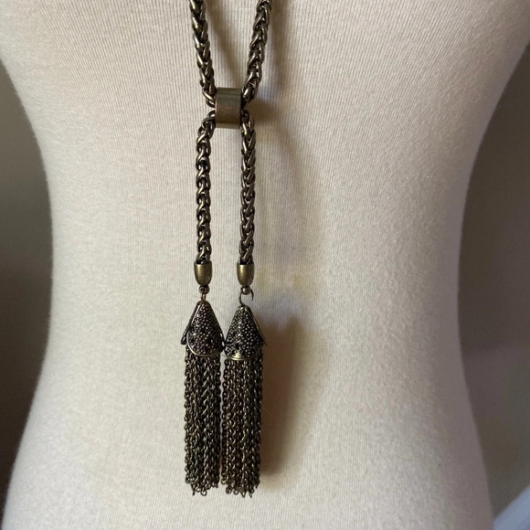 Vintage Tassel Chain Necklace - Picture 2 of 7